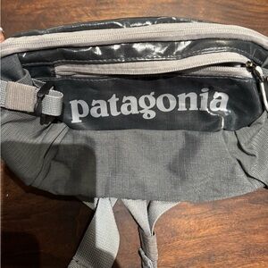Patagonia Black and Gray Belt Bag